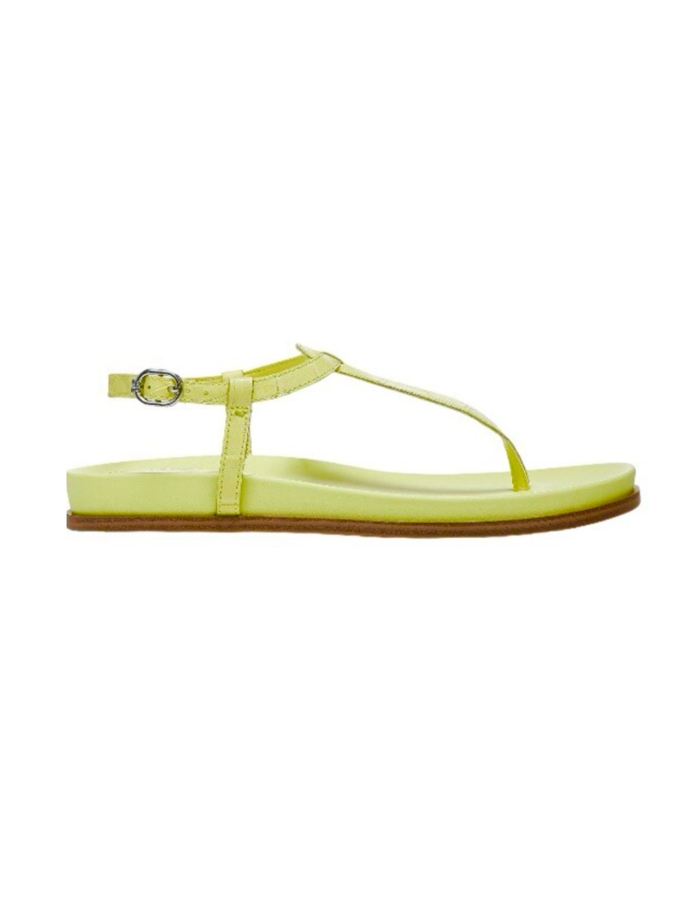 Sam Edelman Embossed Croc Leather Thong Sandal (Size: 8)